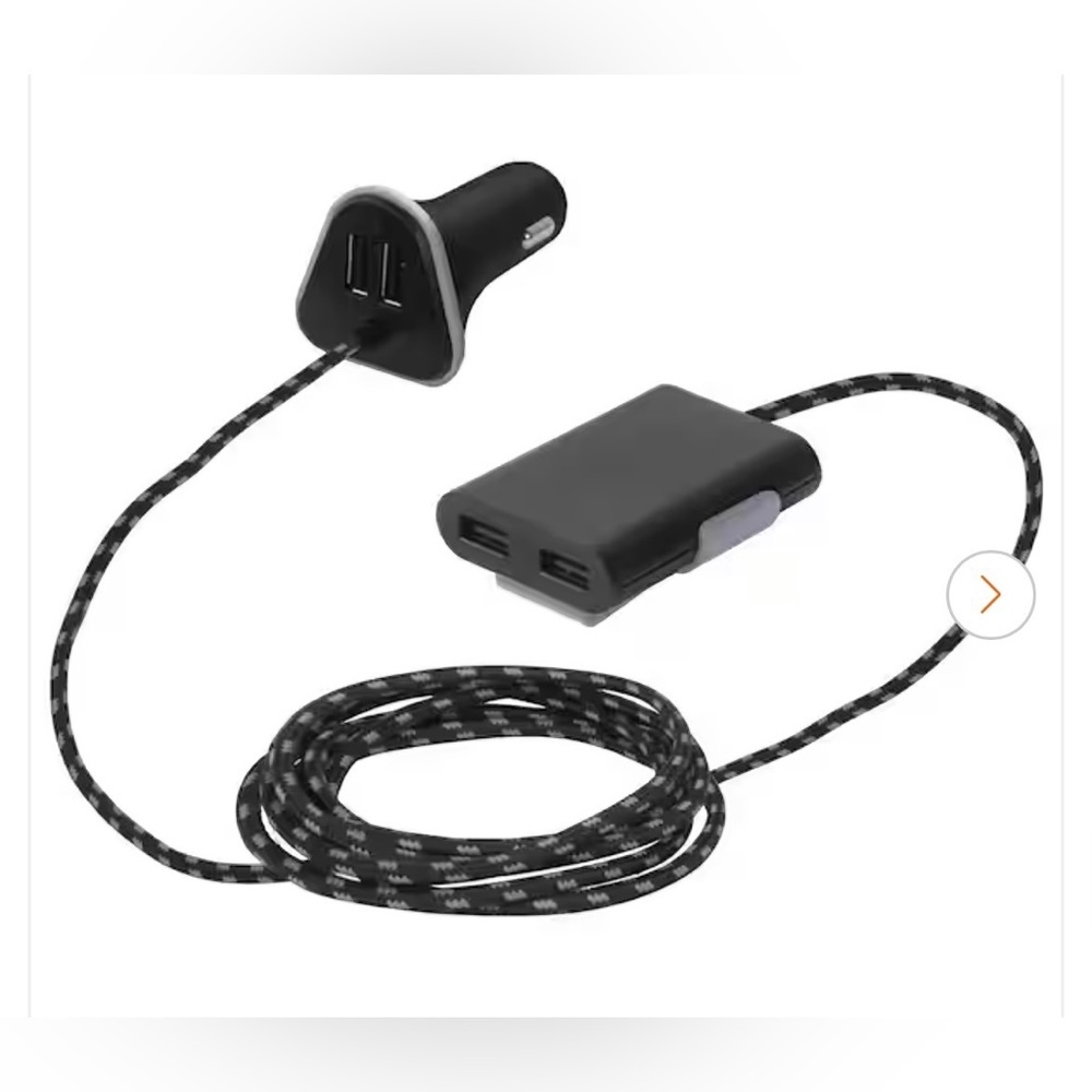 New | Tech and Go
9.6 Amp 4-Port Front and Back Seat Charger